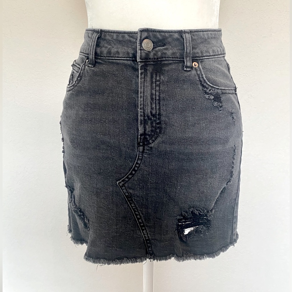 Jean miniskirt
